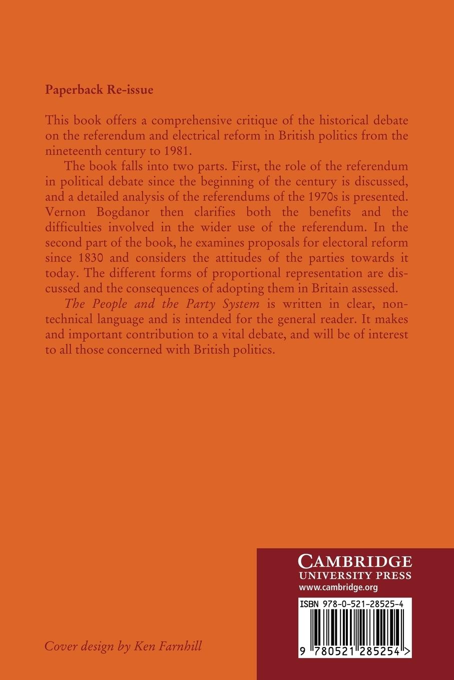 Rückseitencover The People and the Party System