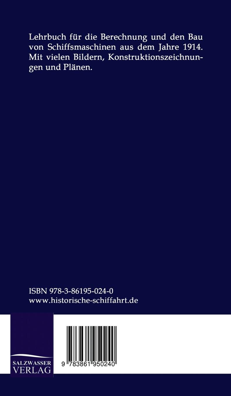 Rückseitencover Schiffmaschinen