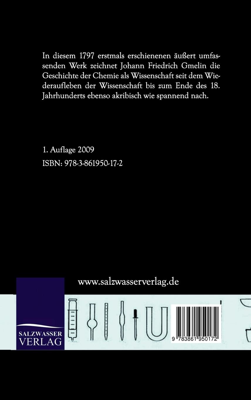 Rückseitencover Geschichte der Chemie