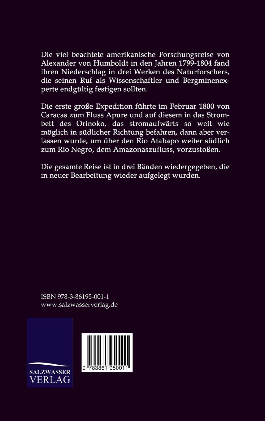 Rückseitencover Reise in die Äquinoctial-Gegenden