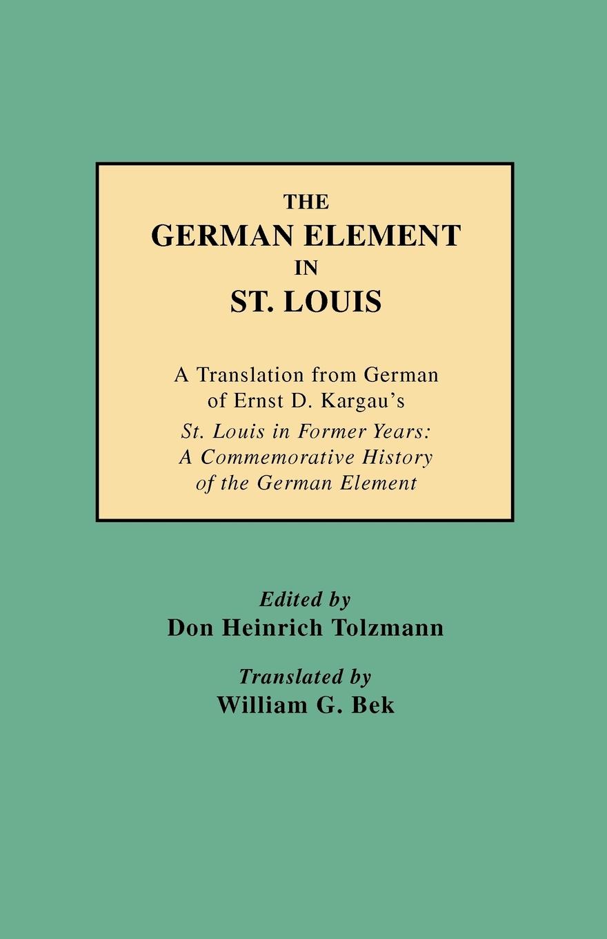 Vorderes Coverbild German Element in St. Louis
