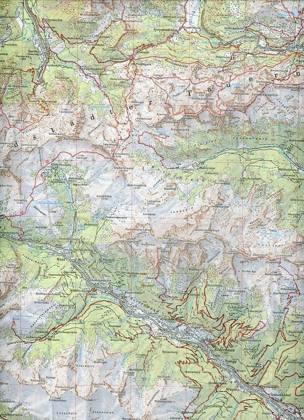 Beispielinhalt (Bild) DAV Alpenvereinskarte 45/2 Niedere Tauern 2. 1 : 50 000 Wegmarkierung