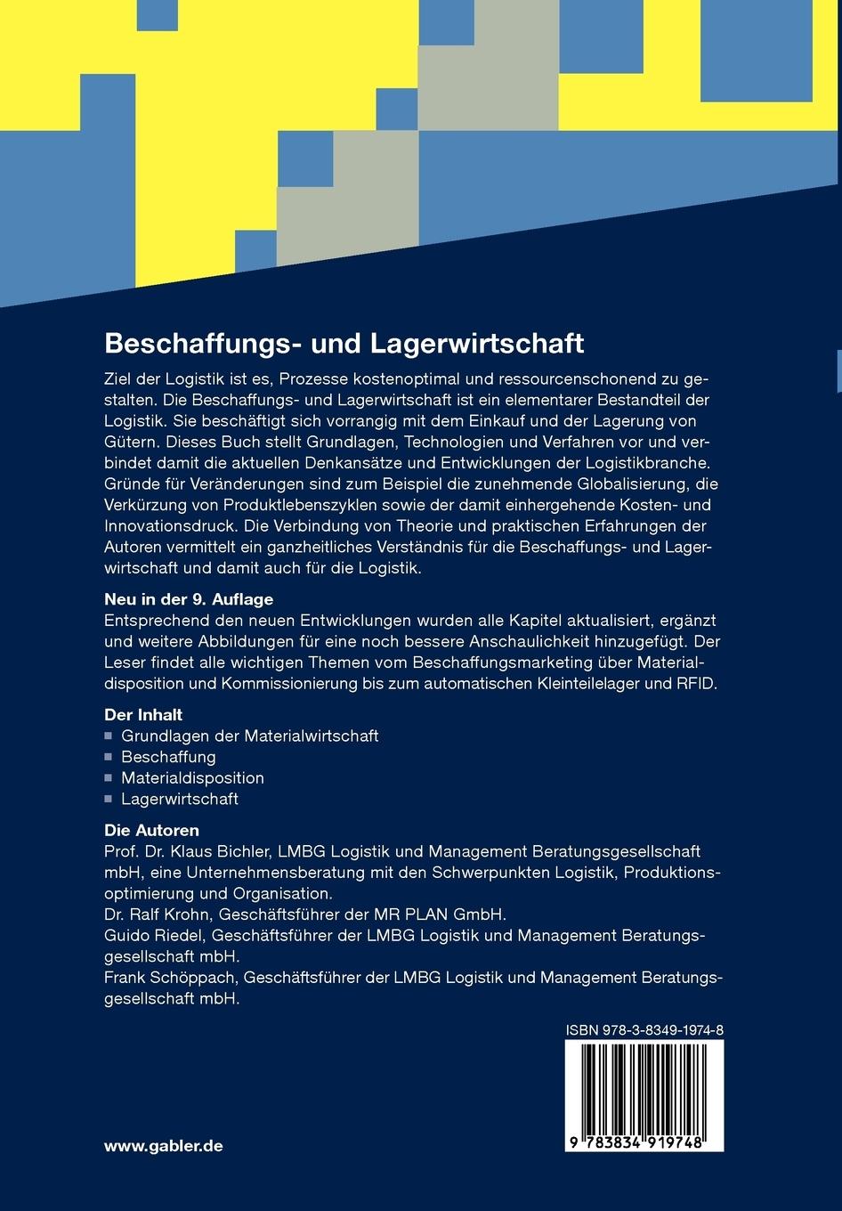 Rückseitencover Beschaffungs- und Lagerwirtschaft