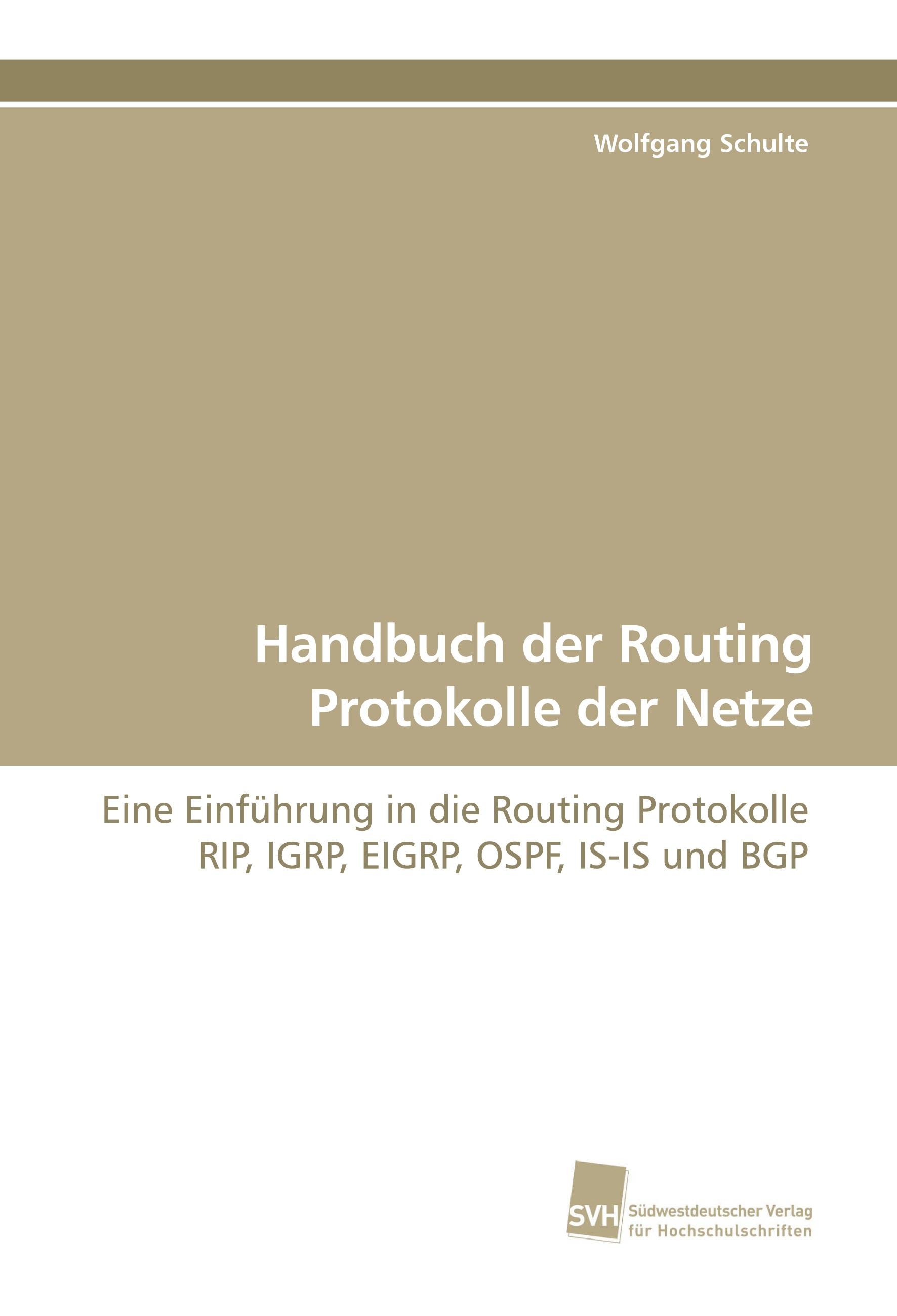 Vorderes Coverbild Handbuch der Routing Protokolle der Netze