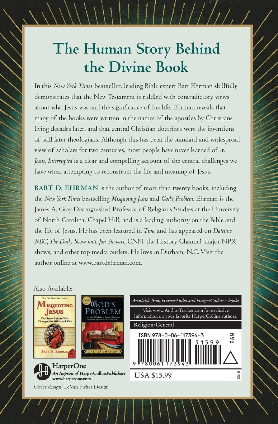 Rückseitencover Jesus, Interrupted