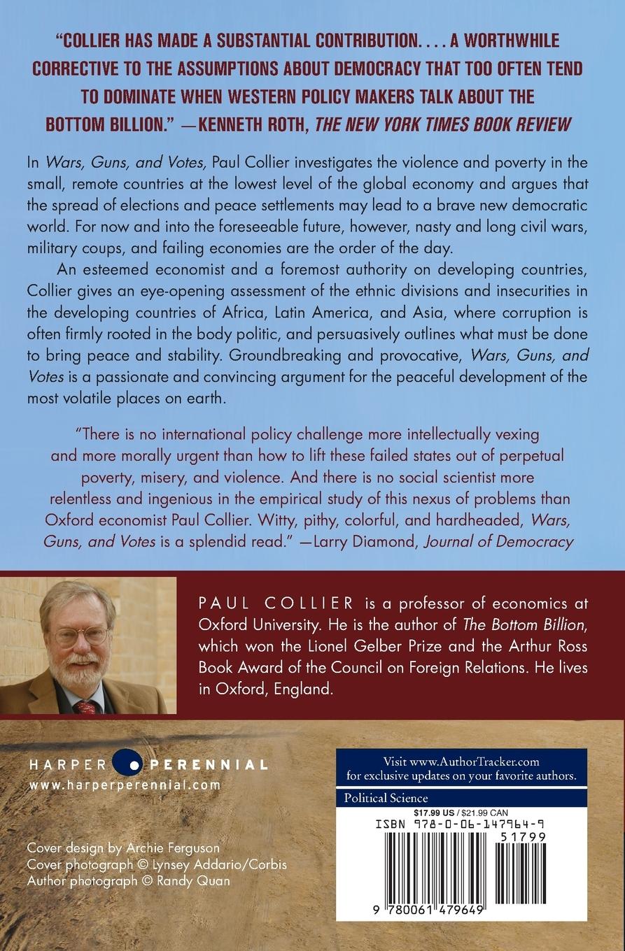 Rückseitencover Wars, Guns, and Votes