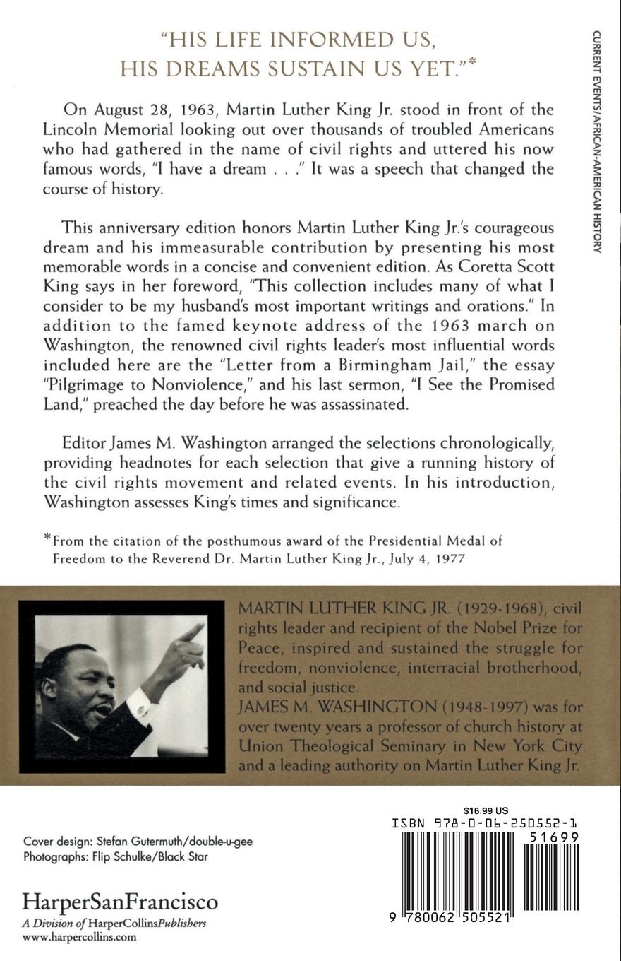 Rückseitencover I Have a Dream - Special Anniversary Edition