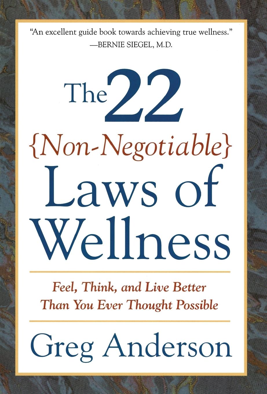 Vorderes Coverbild The 22 Non-Negotiable Laws of Wellness
