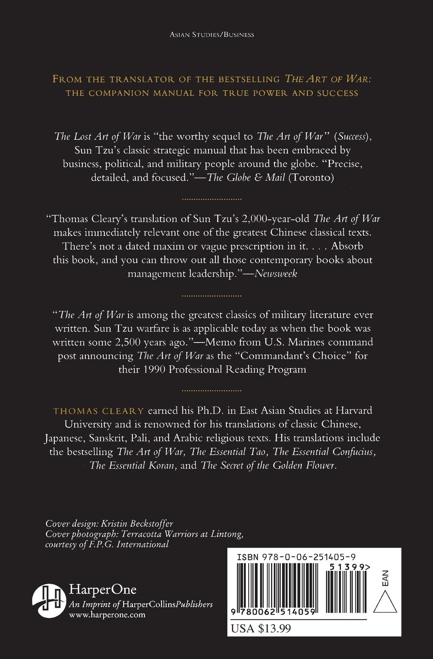 Rückseitencover The Lost Art of War