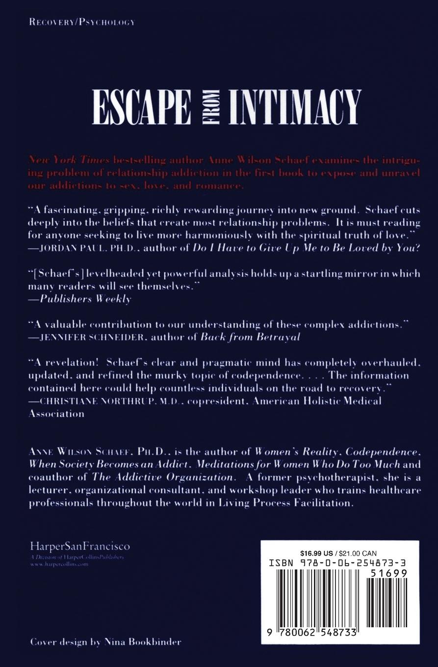 Rückseitencover Escape from Intimacy