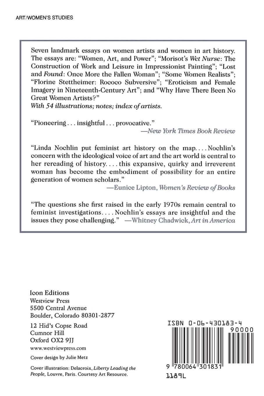 Rückseitencover Women, Art, And Power And Other Essays