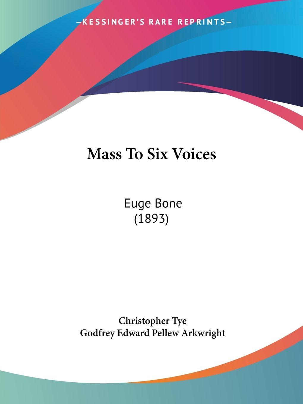 Vorderes Coverbild Mass To Six Voices