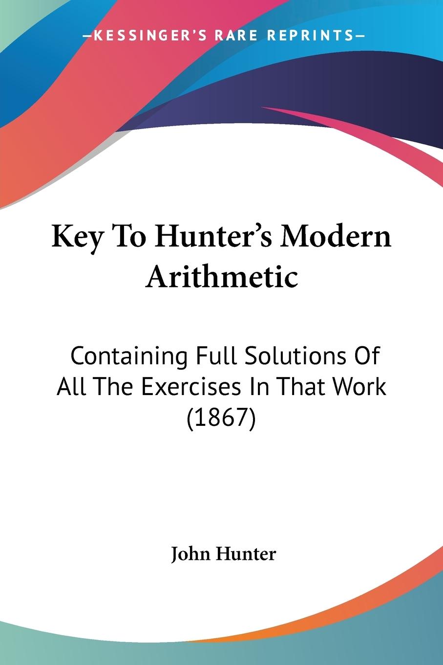 Vorderes Coverbild Key To Hunter's Modern Arithmetic