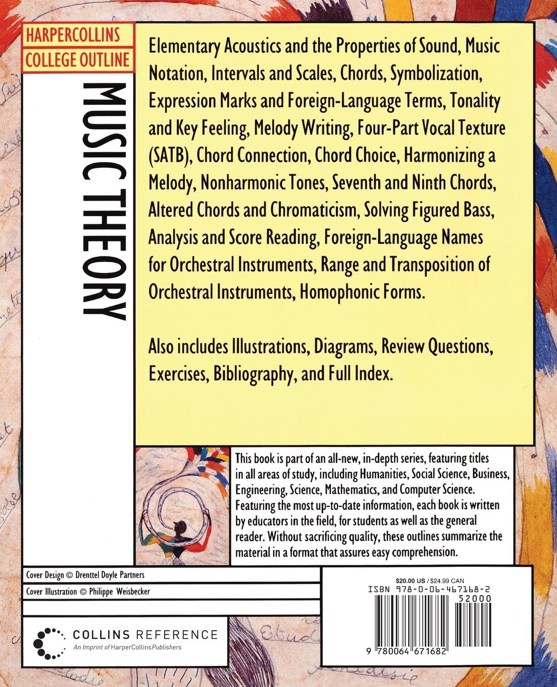 Rückseitencover HARCO COL OUTLINE MUSIC THE PB