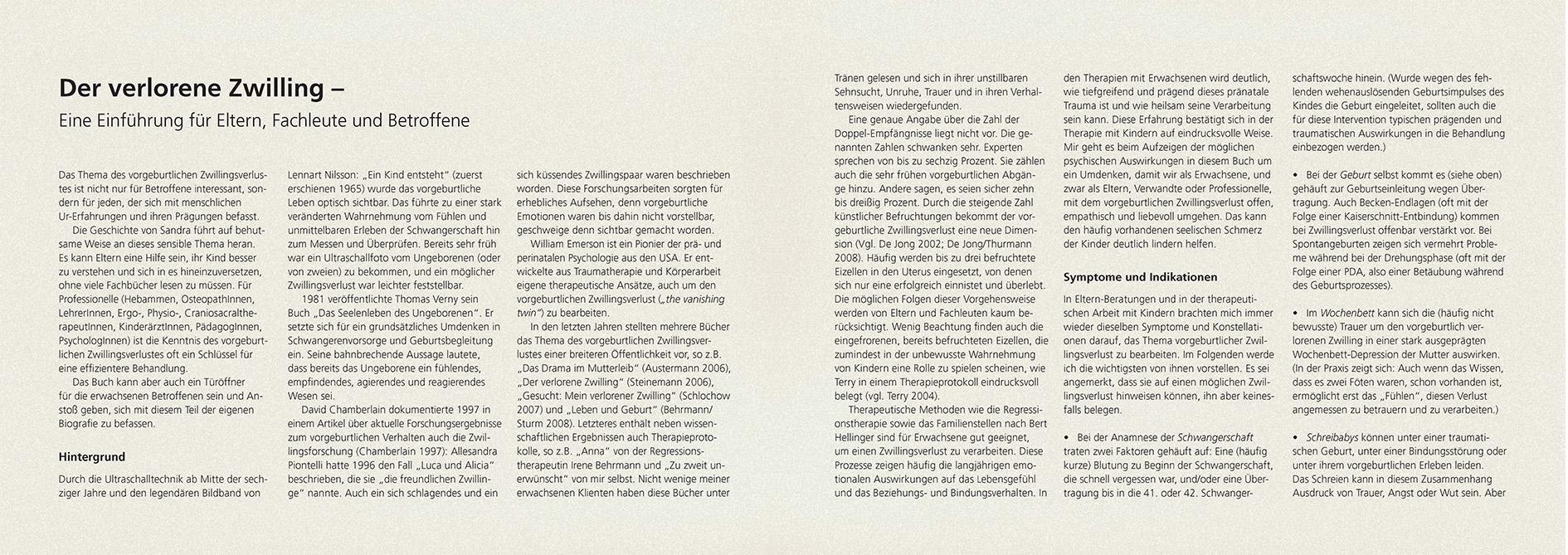 Beispielinhalt (Bild) Am Anfang waren wir zu zweit