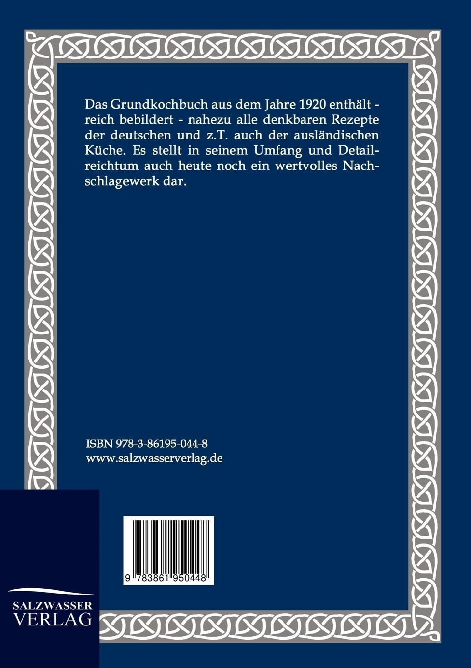 Rückseitencover Traditionelles Kochbuch