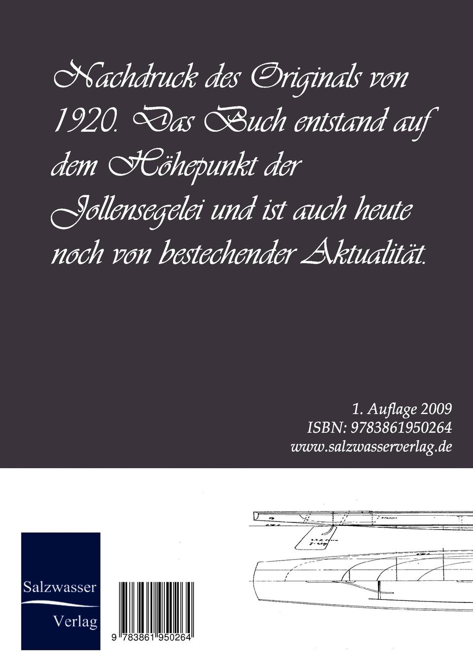 Rückseitencover Die Segeljolle