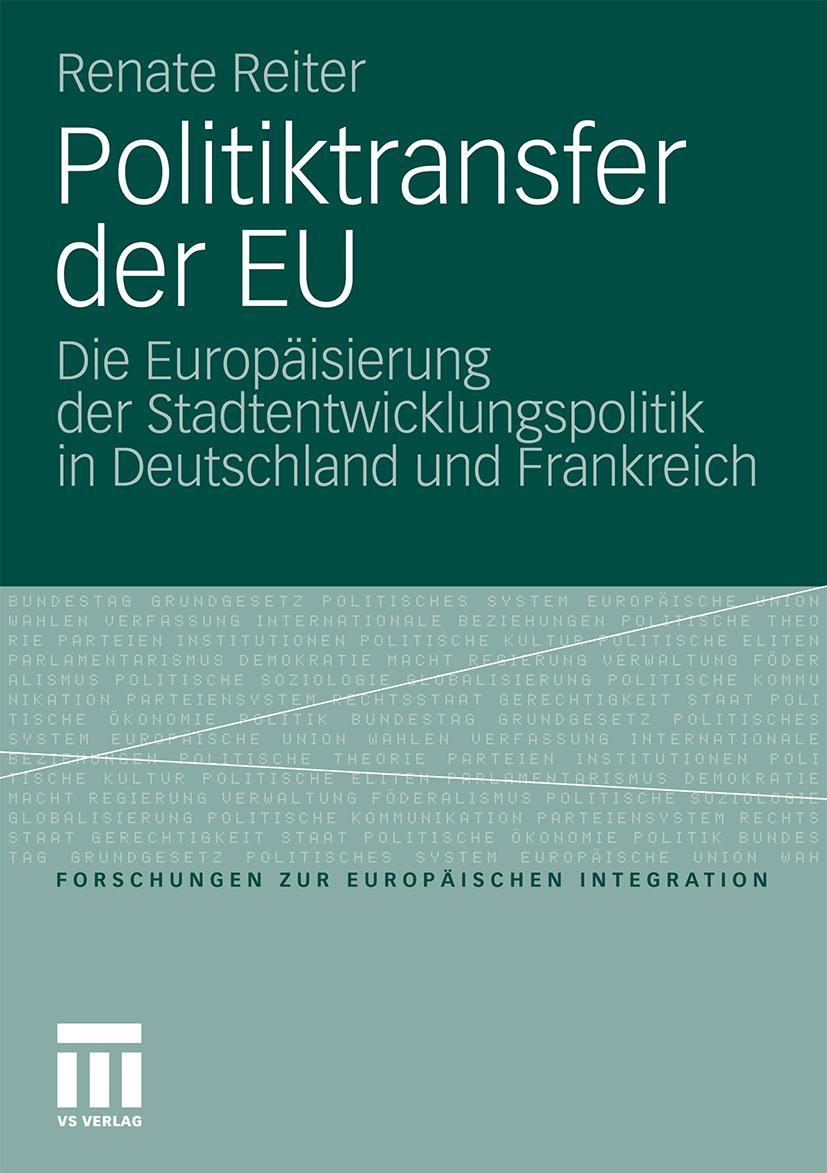 Vorderes Coverbild Politiktransfer der EU
