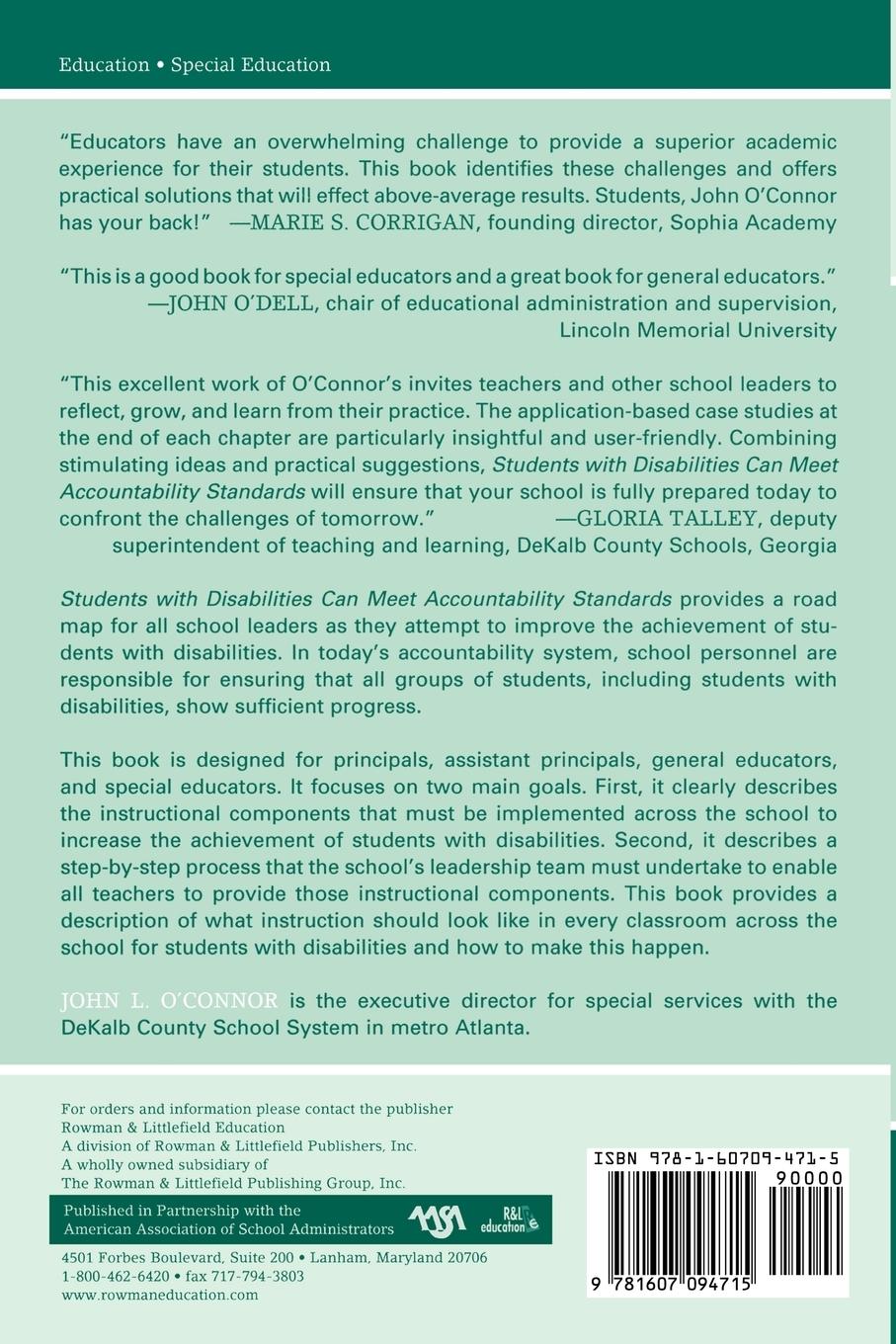 Rückseitencover Students with Disabilities Can Meet Accountability Standards