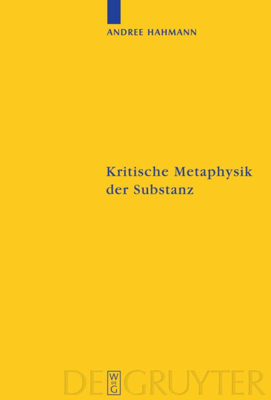 Vorderes Coverbild Kritische Metaphysik der Substanz