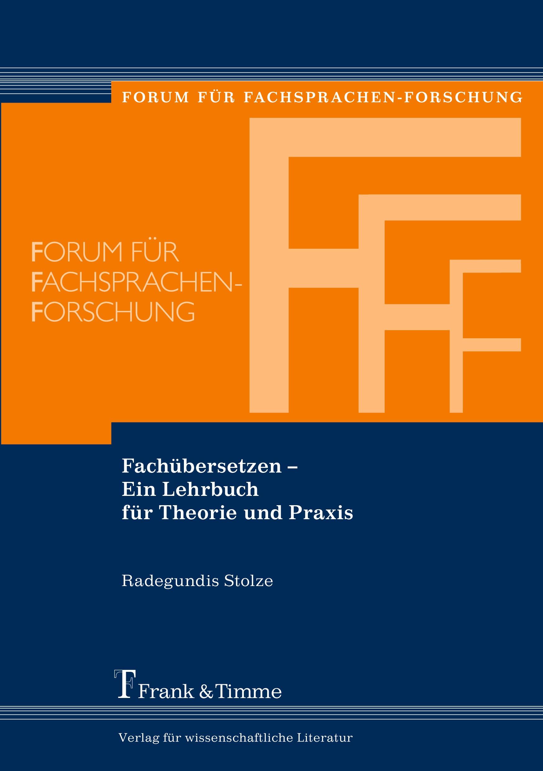 Vorderes Coverbild Fachübersetzen - Ein Lehrbuch für Theorie und Praxis