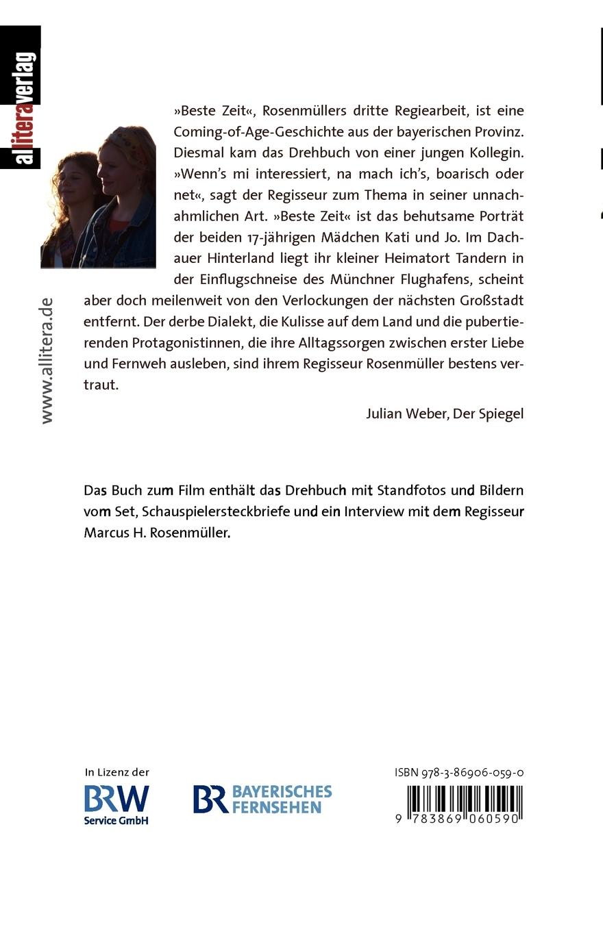 Rückseitencover Das Buch zum Film: Beste Zeit