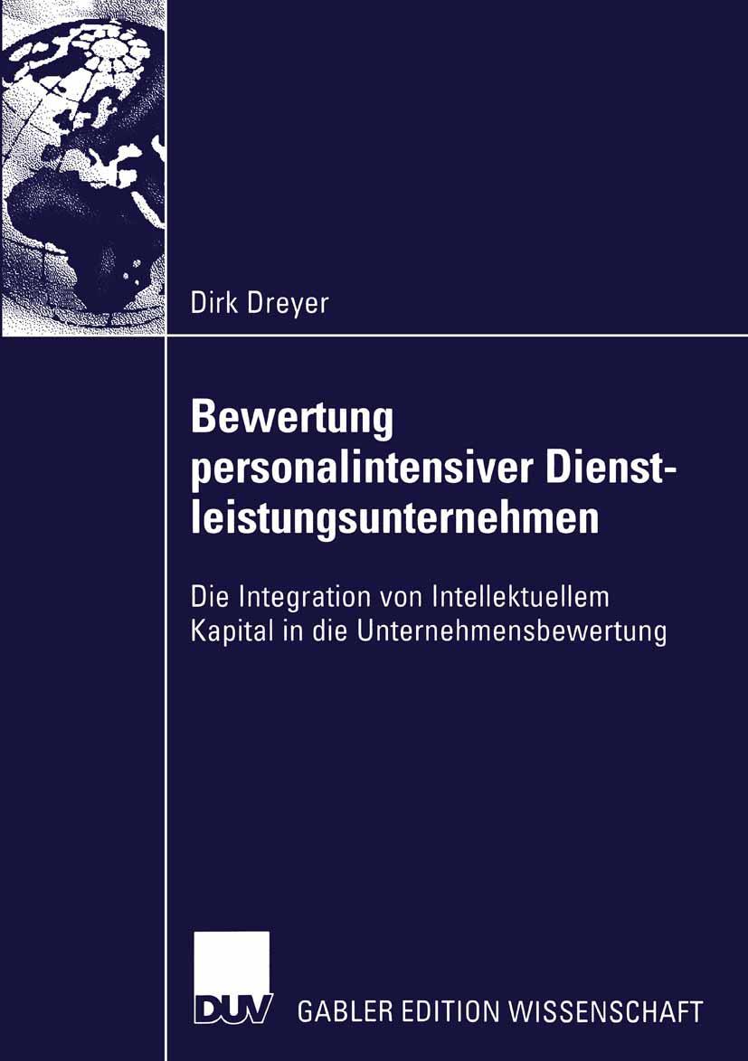 Vorderes Coverbild Bewertung personalintensiver Dienstleistungsunternehmen
