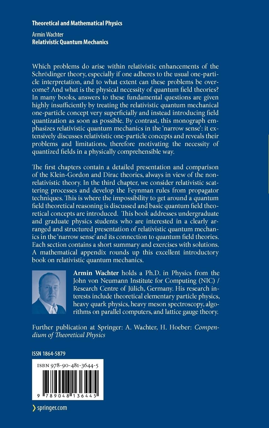 Rückseitencover Relativistic Quantum Mechanics