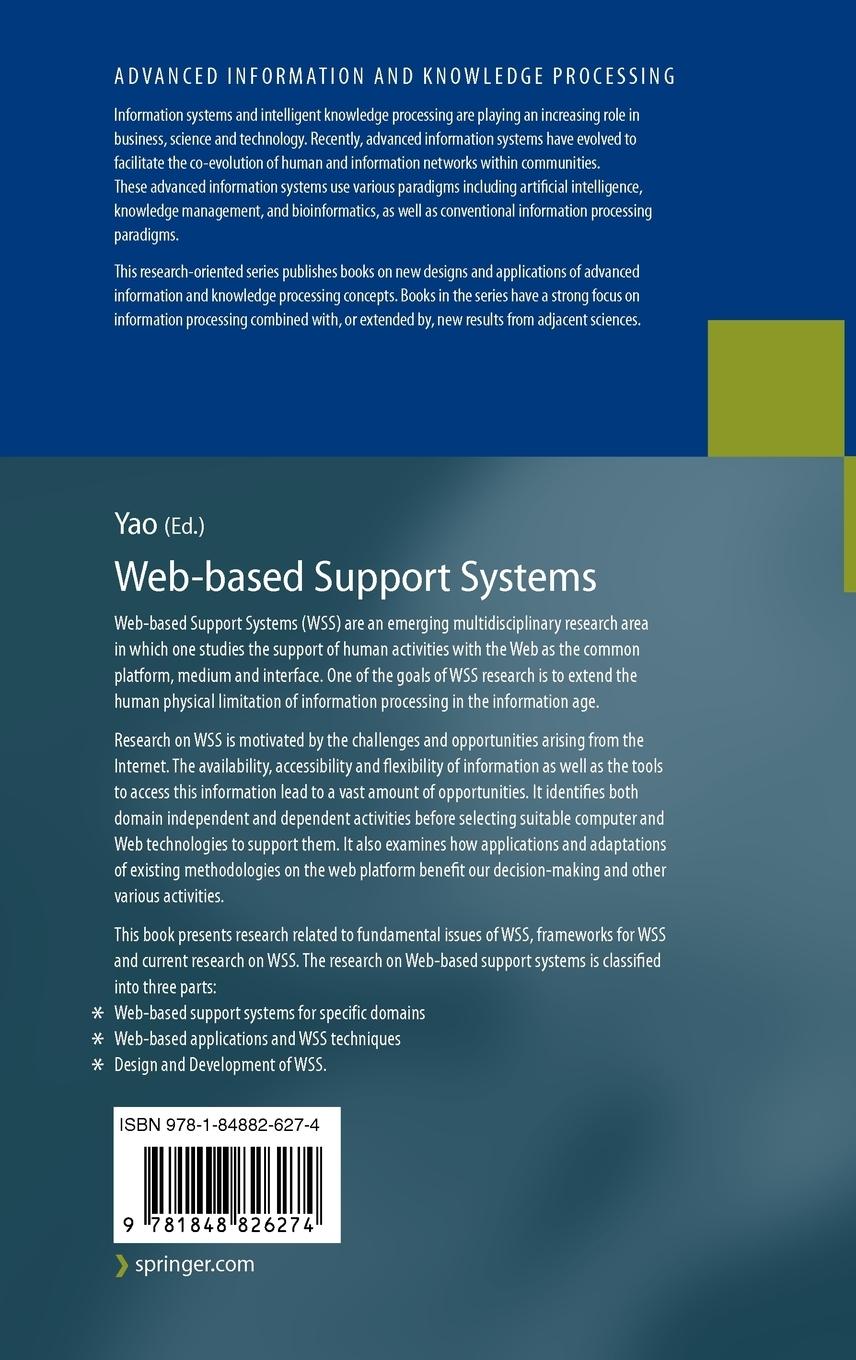 Rückseitencover Web-Based Support Systems