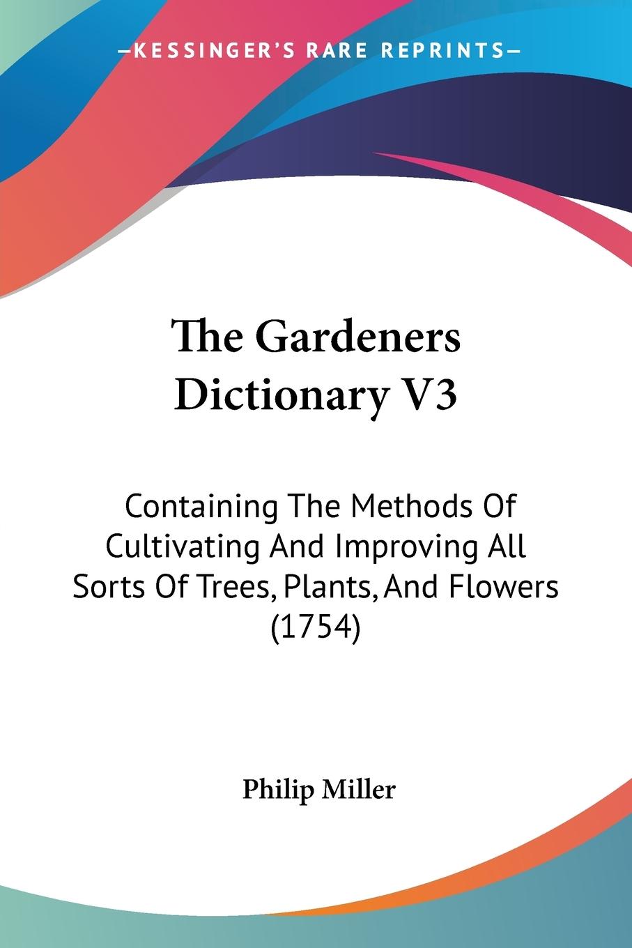 Vorderes Coverbild The Gardeners Dictionary V3