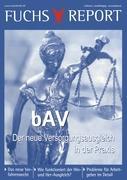 Vorderes Coverbild bAV - der neue Versorgungsausgleich
