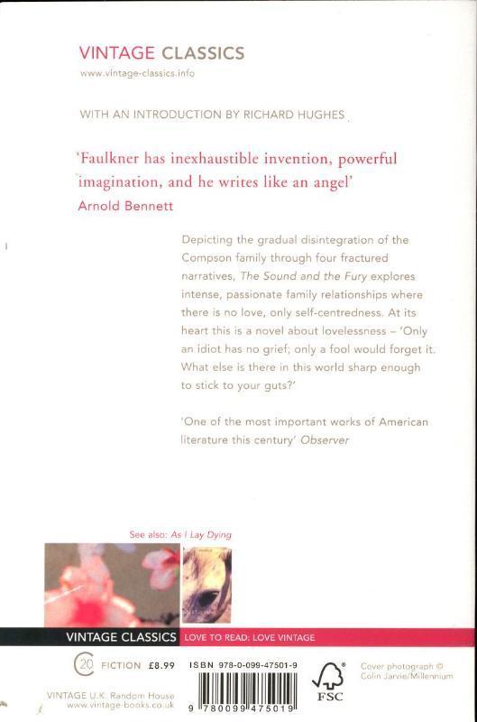 Rückseitencover The Sound and the Fury
