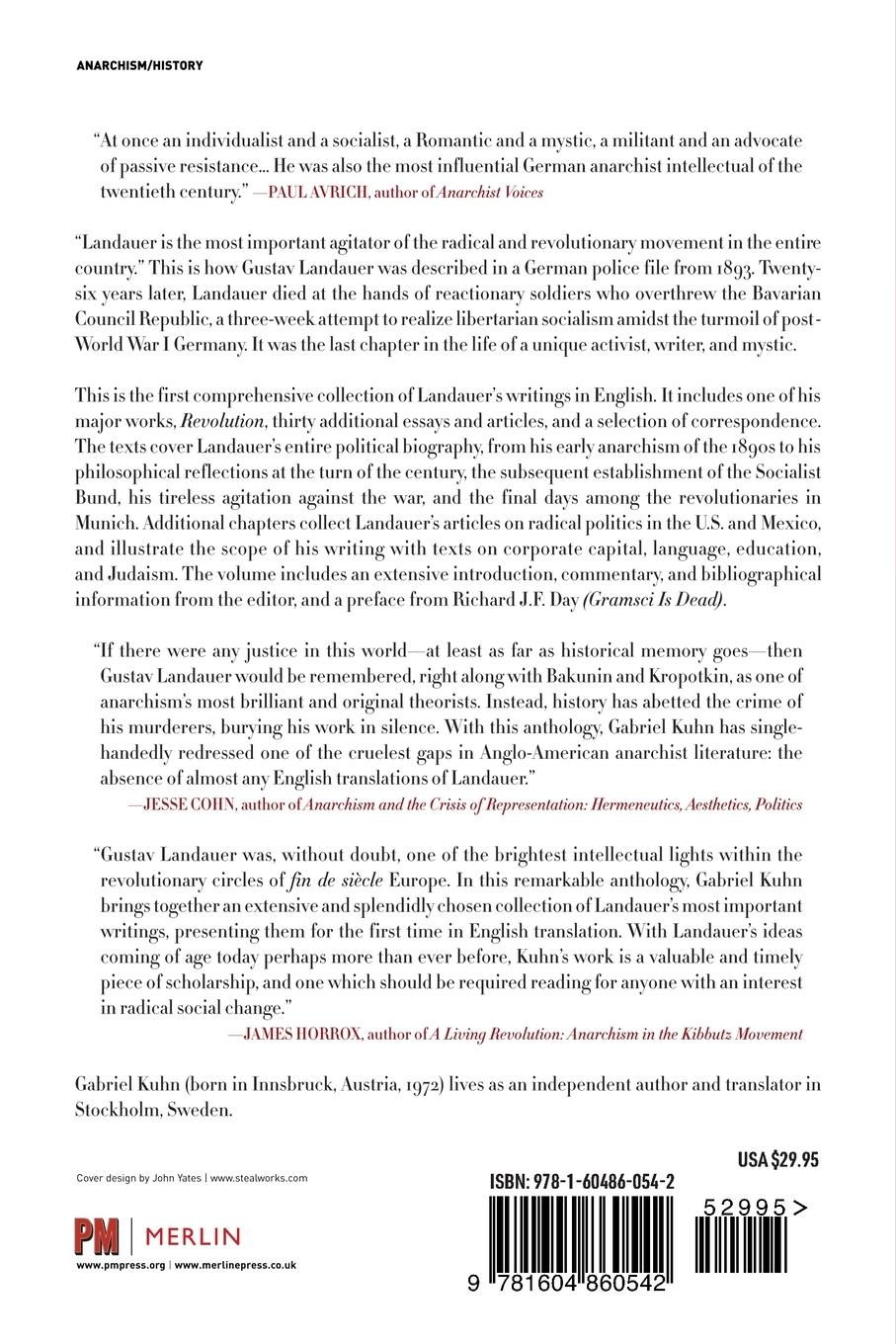 Rückseitencover Revolution and Other Writings