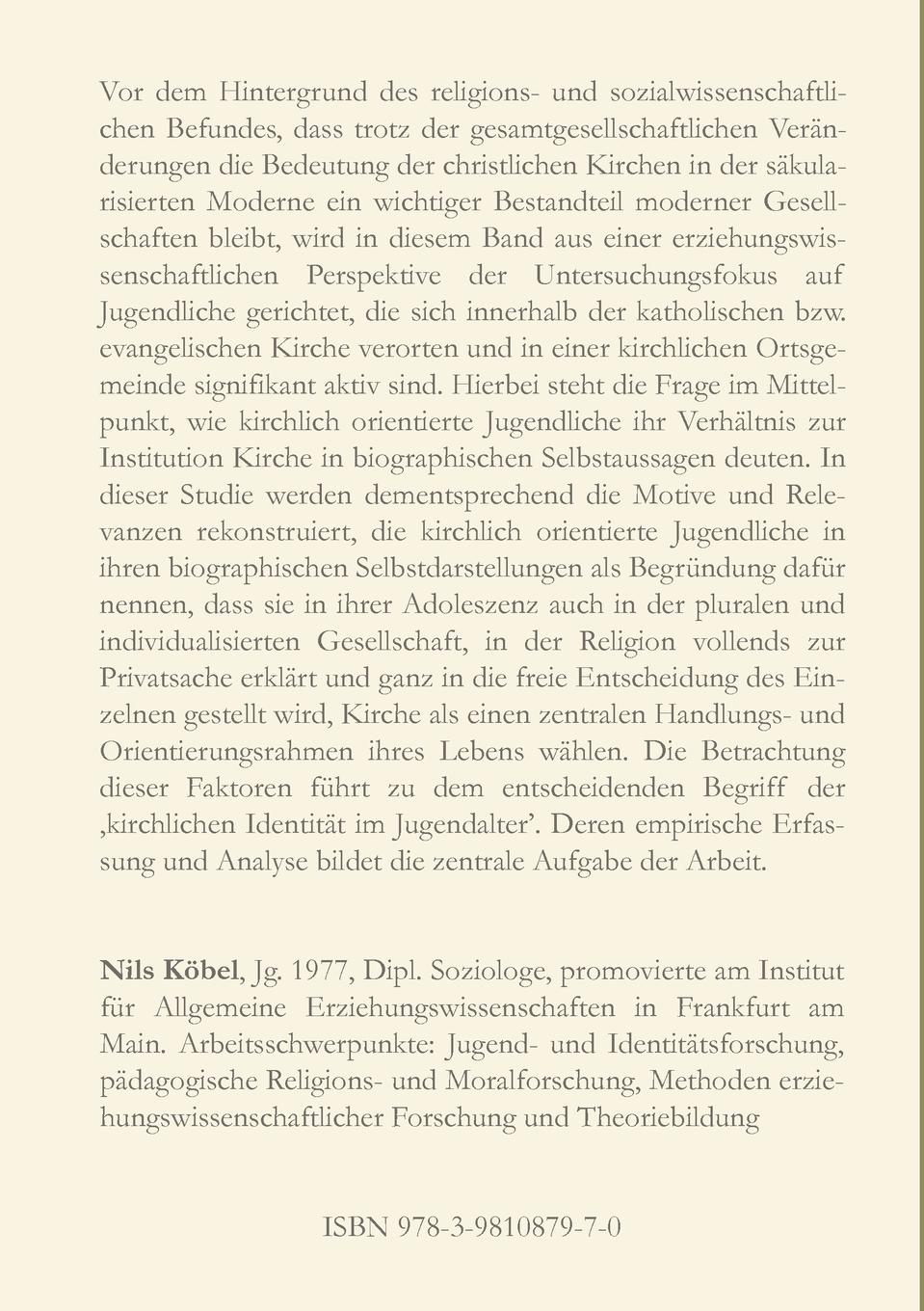 Rückseitencover Jugend-Identität-Kirche