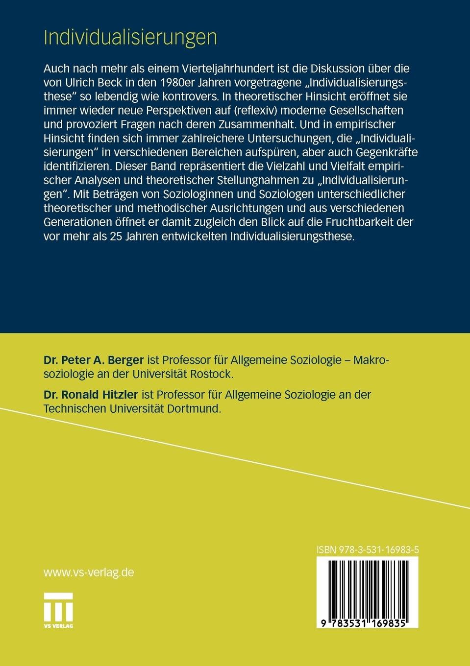 Rückseitencover Individualisierungen