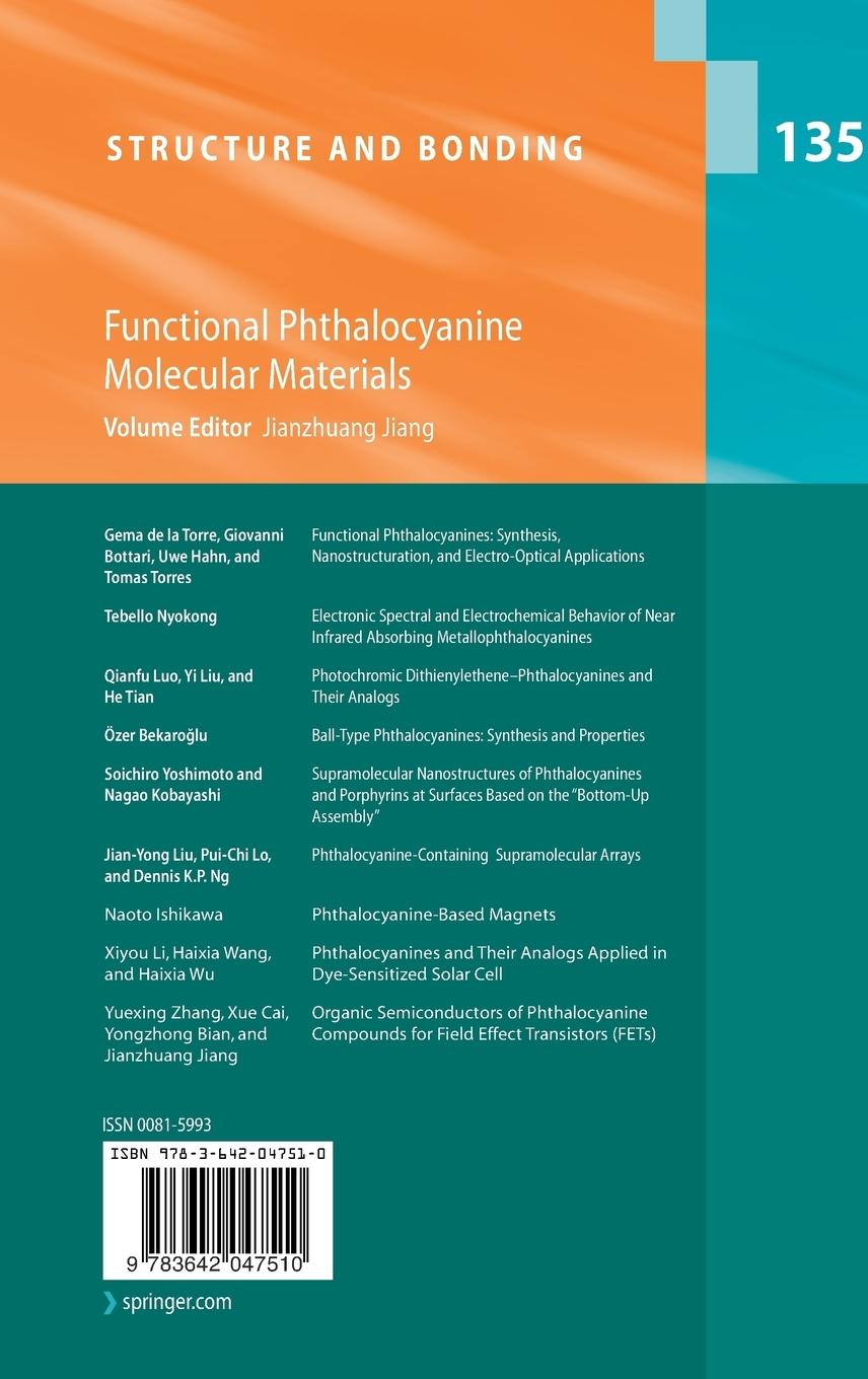 Rückseitencover Functional Phthalocyanine Molecular Materials