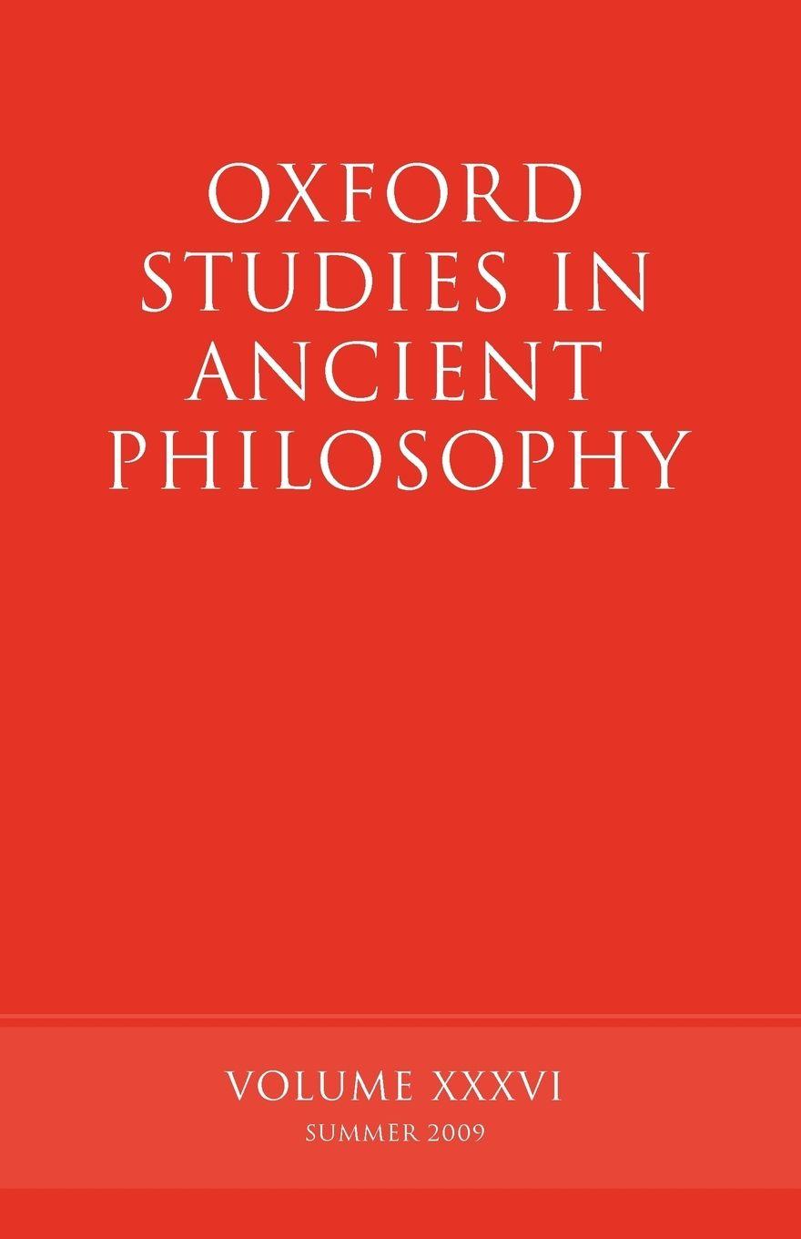 Vorderes Coverbild Oxford Studies in Ancient Philosophy