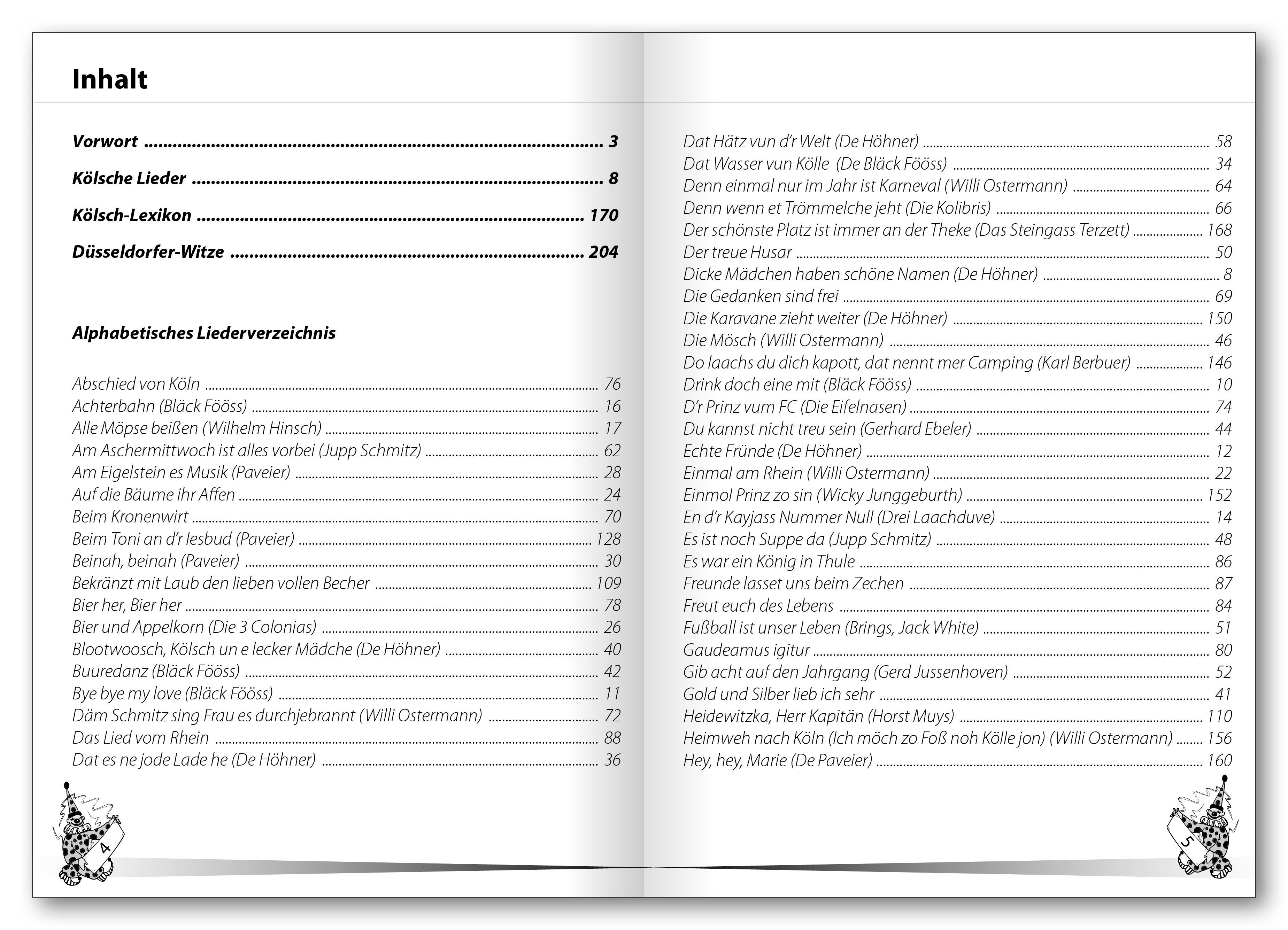 Beispielinhalt (Bild) Kölsche Lieder zum Mitsingen