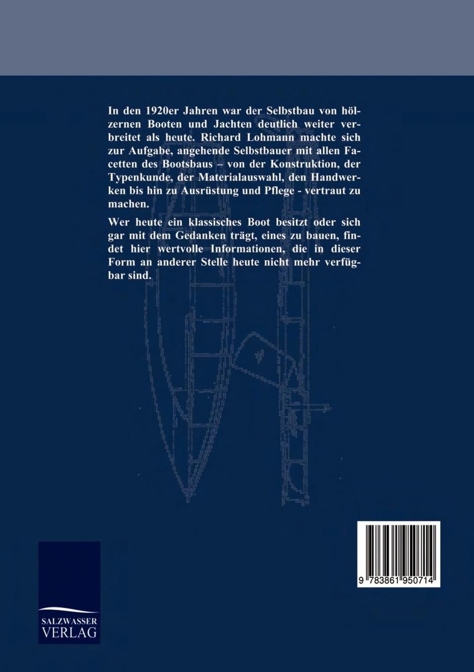 Rückseitencover Bootskonstruktion, Bootsbau, Bootstypen