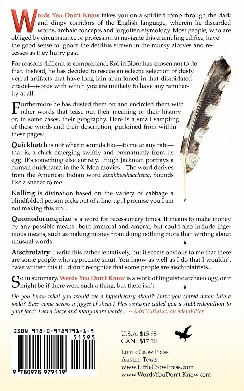 Rückseitencover Words You Don't Know