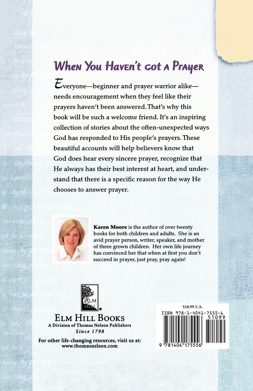 Rückseitencover The When You Haven't Got a Prayer