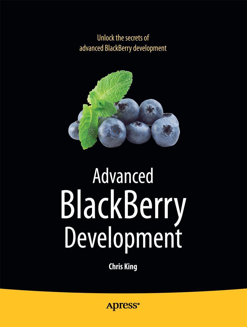 Vorderes Coverbild Advanced BlackBerry Development