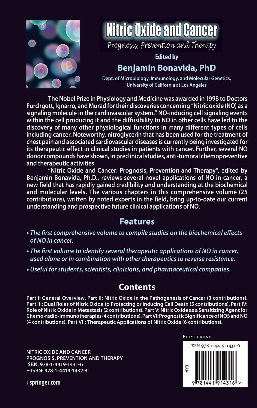 Rückseitencover Nitric Oxide (NO) and Cancer