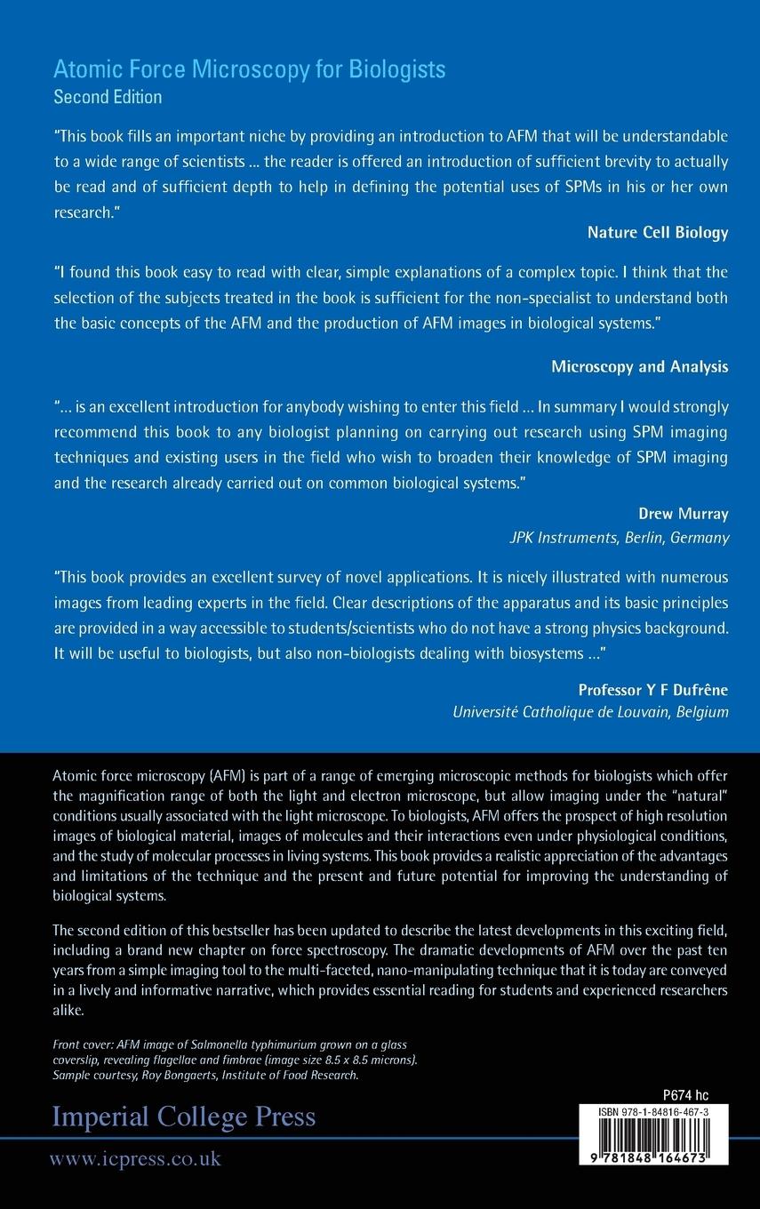 Rückseitencover ATOMIC FORCE MICROSCOPY BIOL(2E)