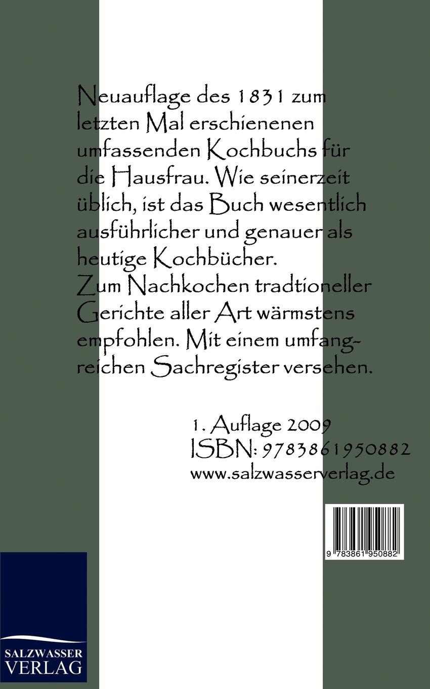 Rückseitencover Kochbuch