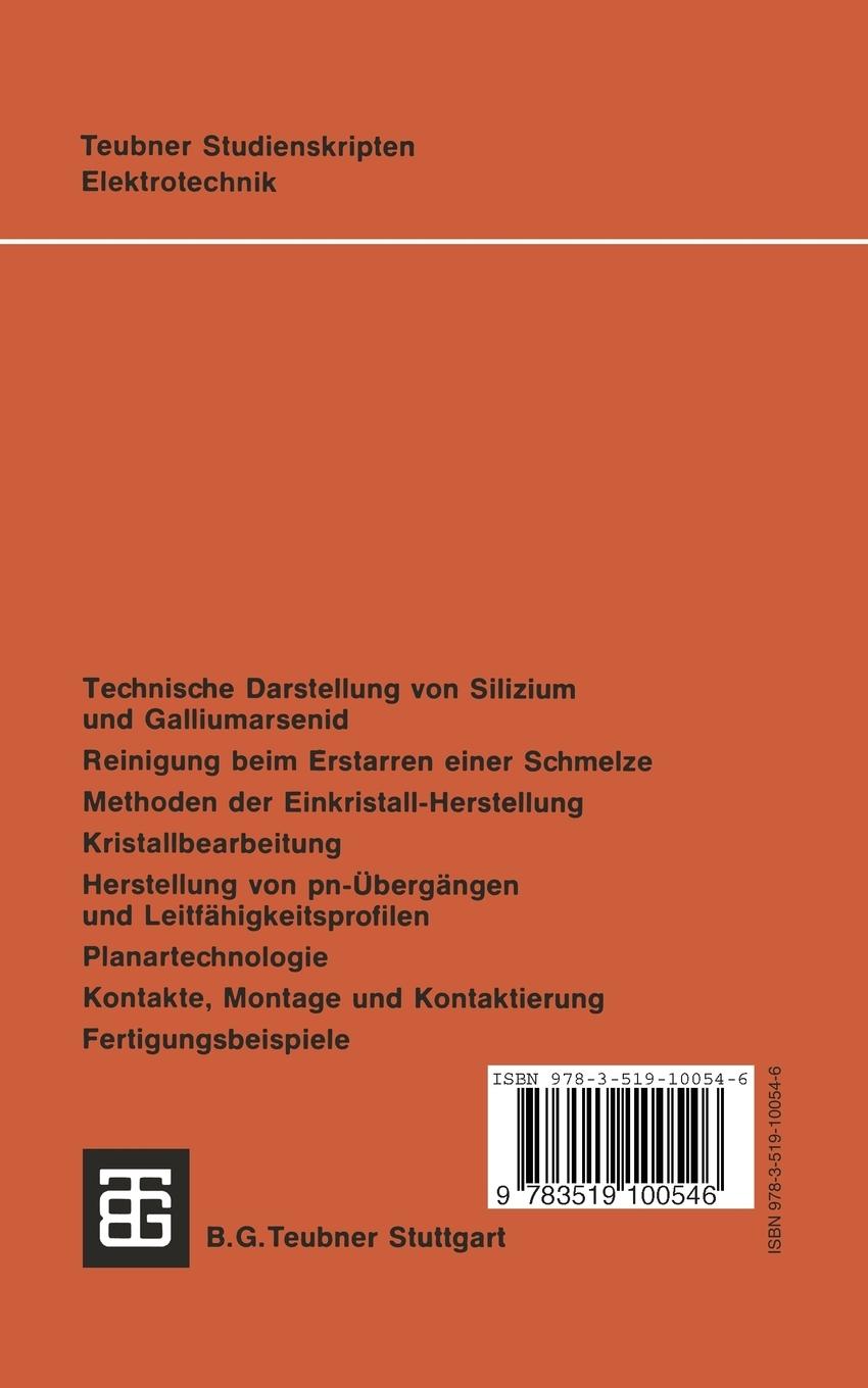 Rückseitencover Halbleitertechnologie