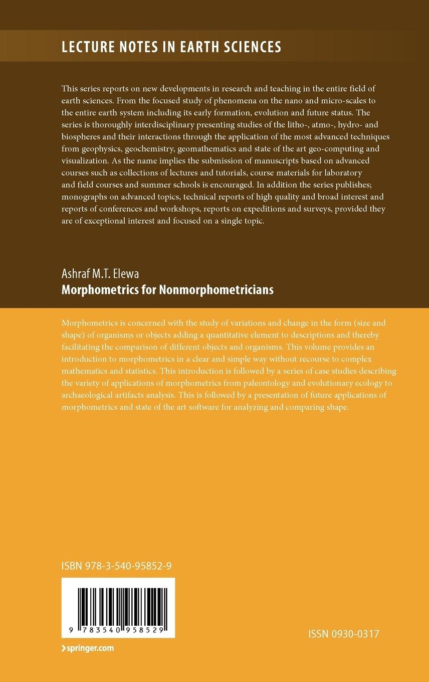 Rückseitencover Morphometrics for Nonmorphometricians