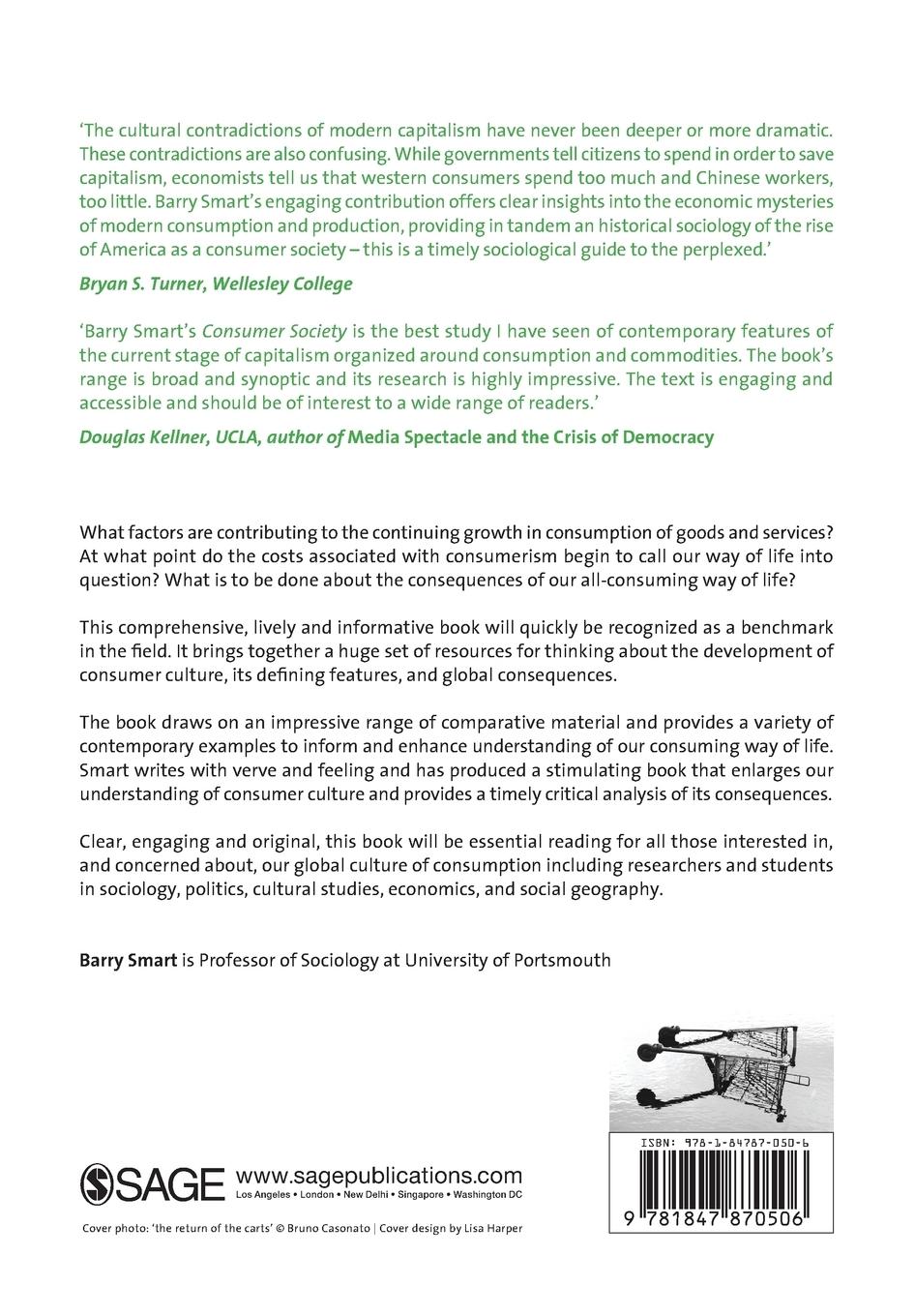 Rückseitencover Consumer Society