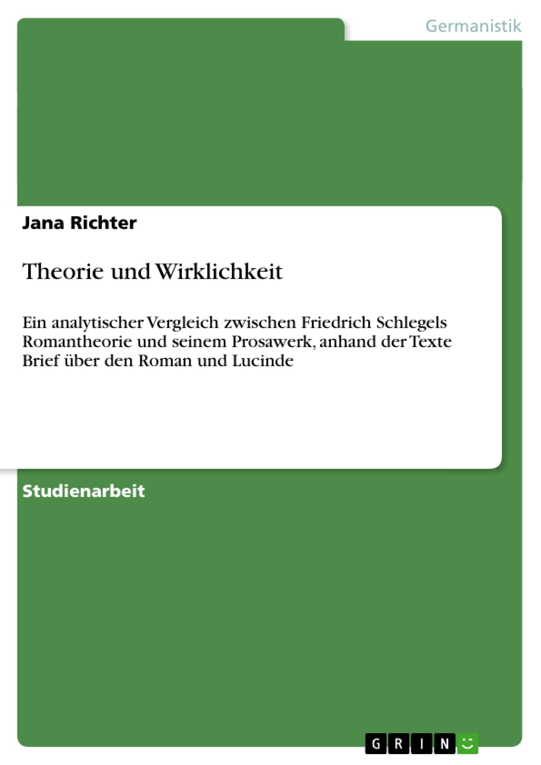 Vorderes Coverbild Theorie und Wirklichkeit