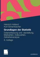 Vorderes Coverbild Grundlagen der Statistik